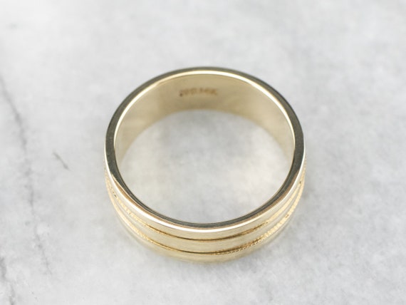 Stacked Gold Band, Yellow Gold Band, 14K Yellow G… - image 3