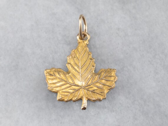 Gold maple leaf best sale pendant