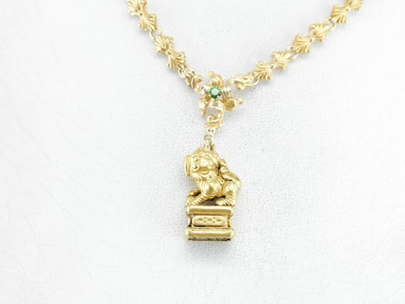 Foo dog necklace top