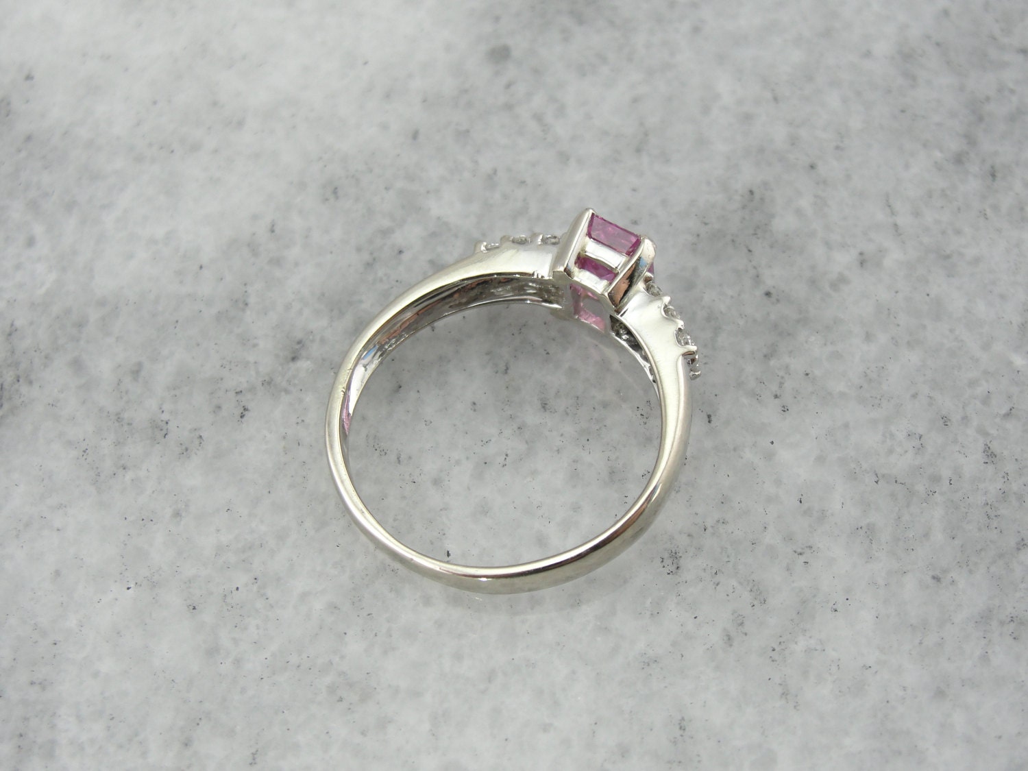 Fine Pink Sapphire Engagement Ring, Cocktail Ring or Anniversary Gift ...