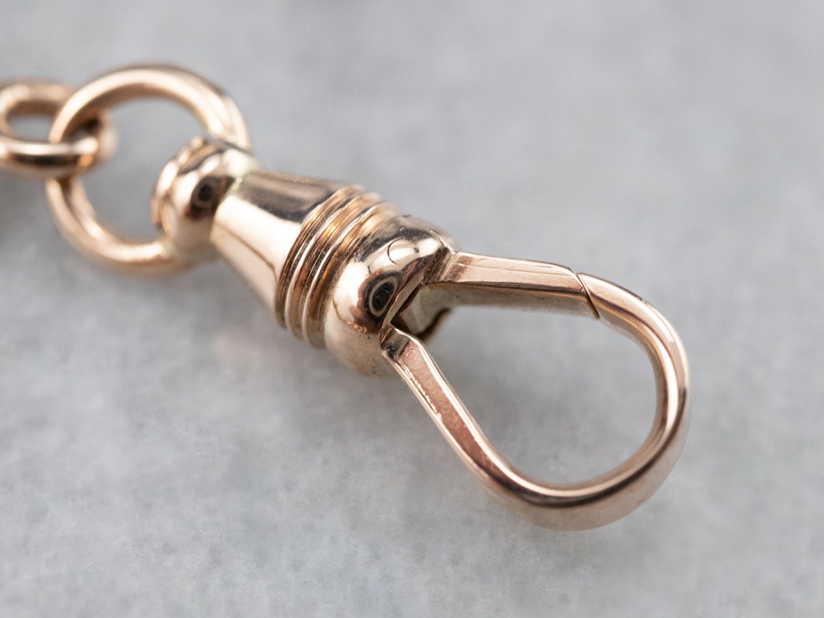 Catena Per Orologio Da Tasca Vintage 44cm - Bronzo, Stile Retrò - Foto 8