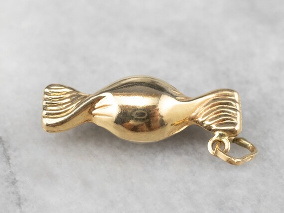 18K Yellow Gold Candy Charm Pendant View 6