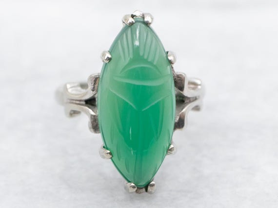Carved onyx ring - Gem Carved onyx ring - Gem