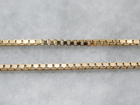14kt Gelb Gold Box Kette 14kt Gelb Gold Box Kette