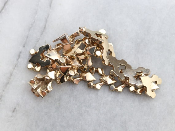 Victorian Revival Link Bracelet, Yellow Gold Brac… - image 4