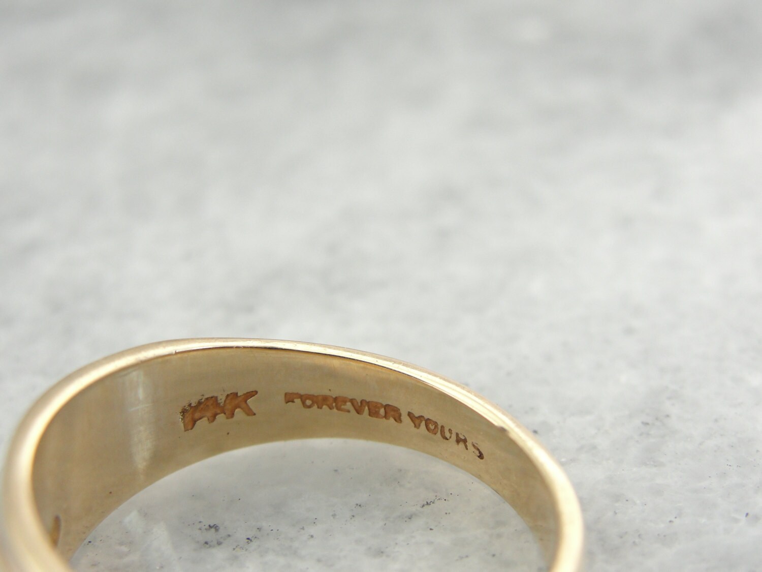 Vintage 1950's Gold and Diamond Wedding Band, Unisex
