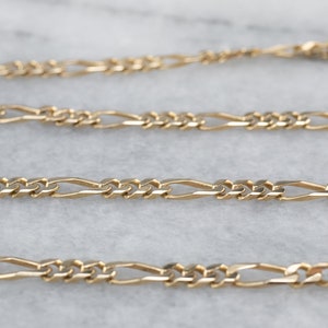 Cadena Figaro de oro de 14 quilates, collar en capas, cadena de 17 pulgadas, cadena de oro, cadena unisex, RZU5UN9D