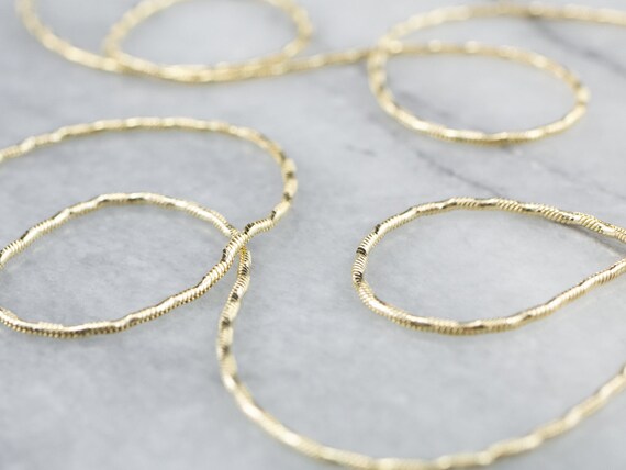 14K Gold Fancy Snake Chain, Yellow Gold Necklace,