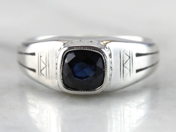 blue sapphire ring set - Gem