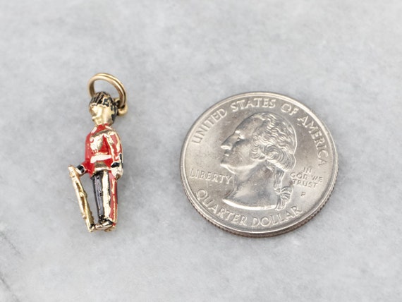 The Queen's Guard Gold and Enamel Charm, Vintage … - image 7