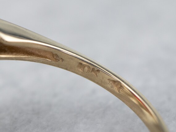 10K Yellow Gold Garnet Cocktail Ring, Statement J… - image 6