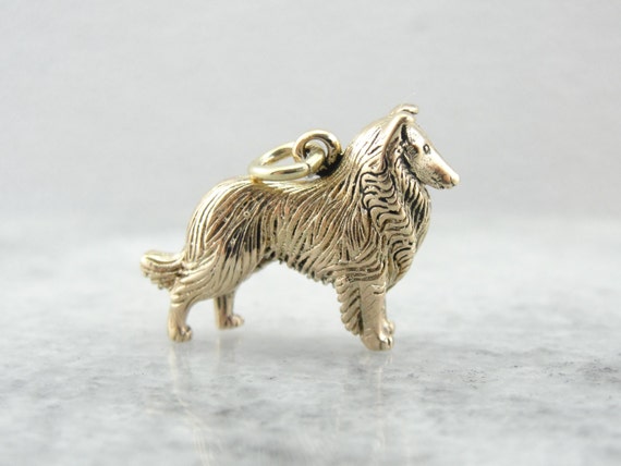 Lassie, Collie Dog Charm or Pendant 5P141D-P