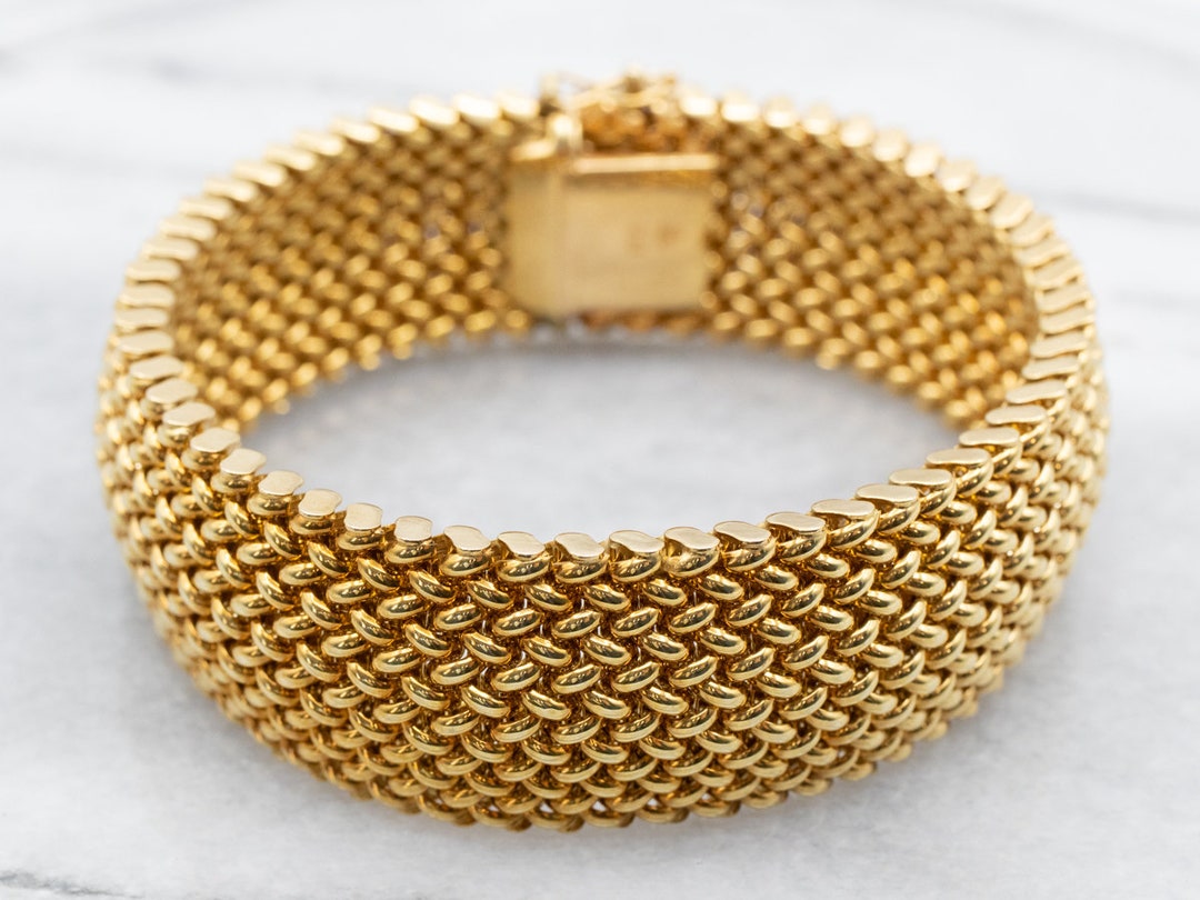 Mesh Link Bracelet - Gold