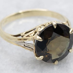 Amazing Rare Art Deco Filigree and Kornerupine Ring, Antique Kornerupine Ring, Kornerupine Solitaire Ring, Kornerupine Jewelry A64676