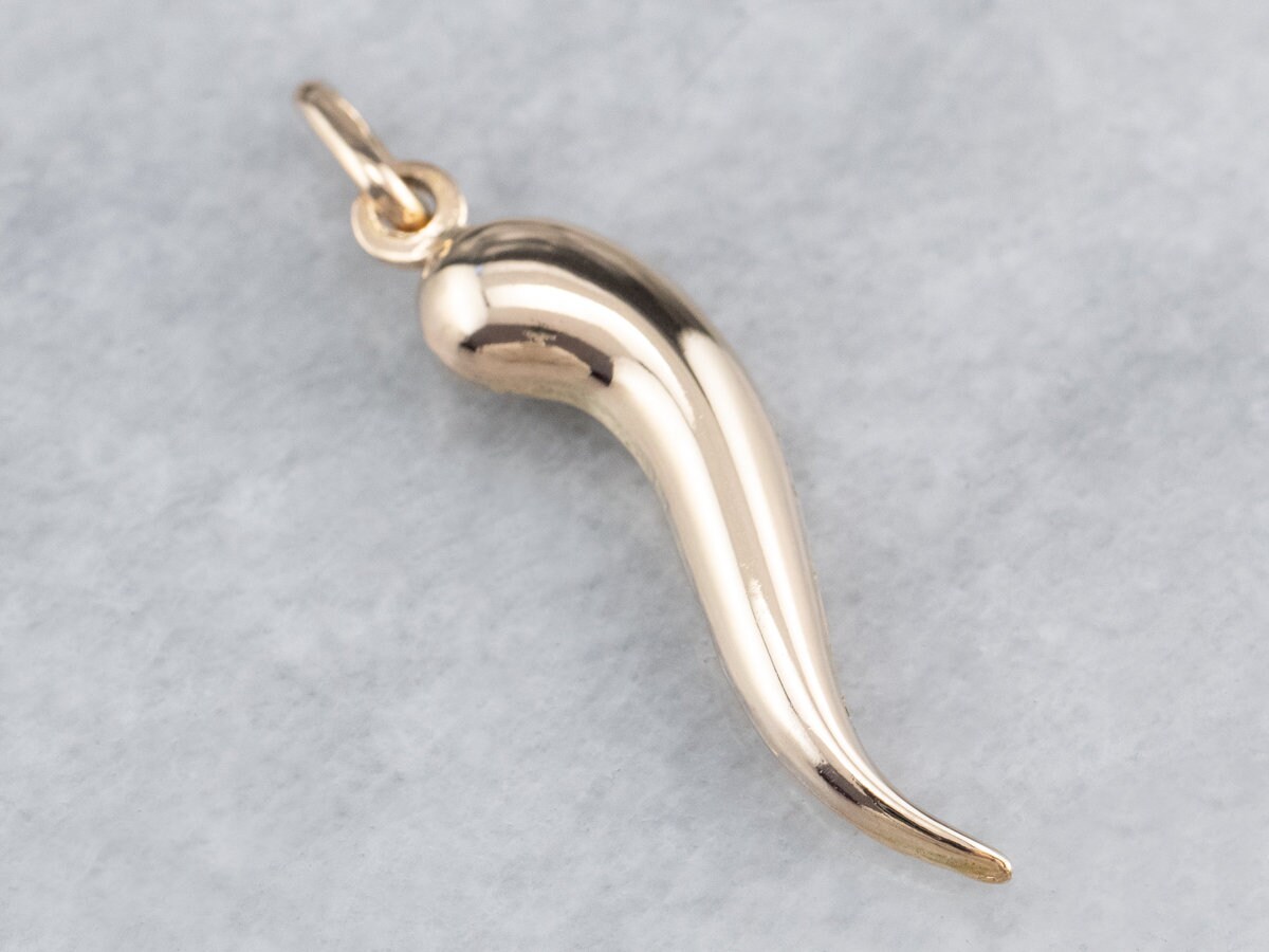 Italian Horn Pendant Cornicello Charm 