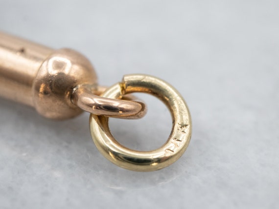 Antique Button Hook Pendant, Gold Button Hook, Vi… - image 3