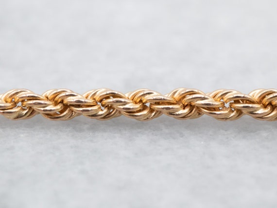 Gold Rope Twist Chain Necklace, Gold Chain Neckla… - image 3