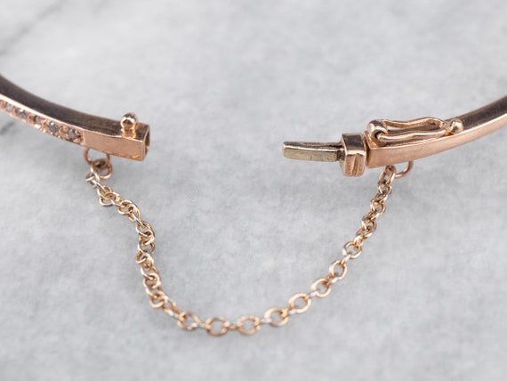 Rose Gold Diamond Bracelet, Diamond Bangle, Diamo… - image 7