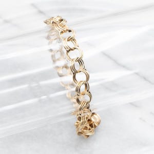 Gelbgold Doppel Gliederarmband, Gelbgold Bettelarmband, Gold Bettelarmband, Bettelarmband, Gliederarmband, Armband A47717