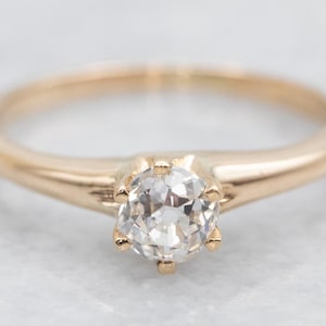 Vintage Old Mine Cut Diamond Solitaire Engagement Ring, Old Mine Cut, Old Mine Cut Diamond, Diamond Engagement, Engagement Ring A41583