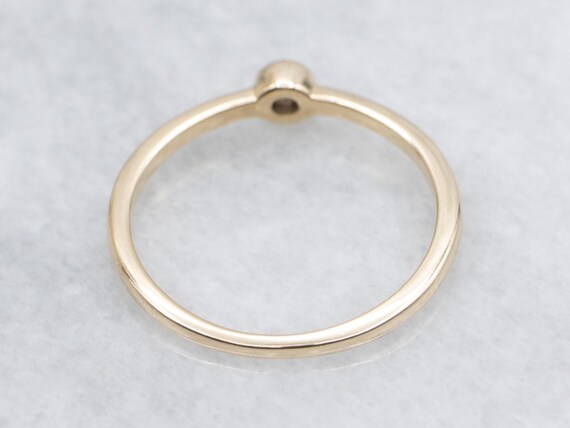 Simple Bezel Set Diamond Solitaire Engagement Ring - image 3