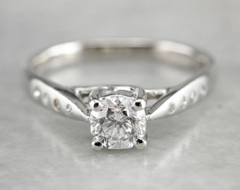 Gorgeous Diamond Engagement Ring in Platinum, Contemporary Diamond Ring, Platinum Engagement Ring J3R4AE-D