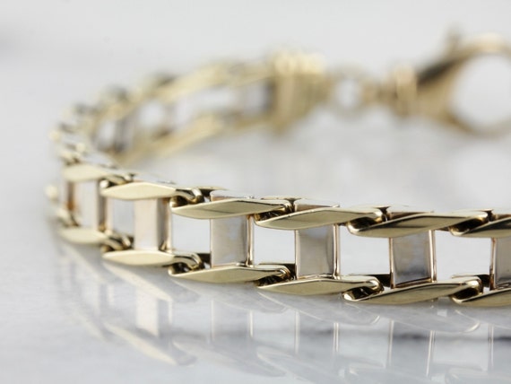 Men's Polished Gold Link Bracelet 896456-D - image 1