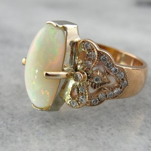 Opulent Opal Cocktail Ring in Fine Rose Gold 9RQDXR-N - Etsy