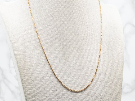 Yellow Gold Rope Twist Chain with Lobster Clasp, … - image 4