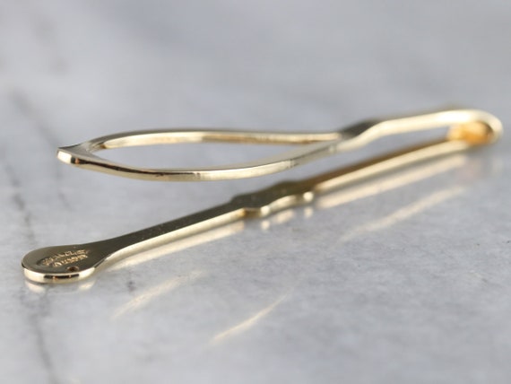Attache à Cravate Vintage En Or 10 Carats - Motif Guerrier Romain - Bijou Homme Occasion