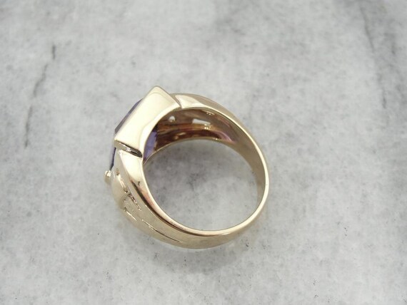 Classically Refined Yet Bold Amethyst Ring For Hi… - image 3