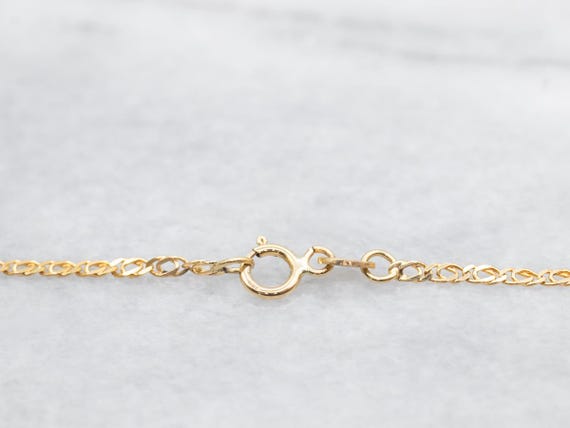 18K Yellow Gold Ruby and Diamond Necklace, Square… - image 2