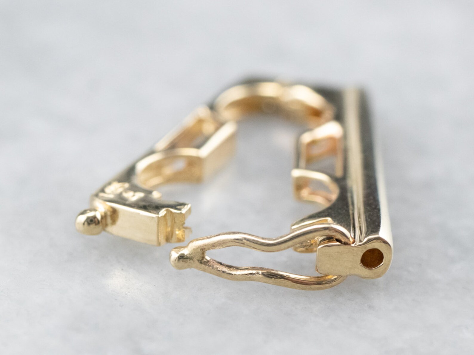 14K Gold Pearl Shortener Clasp Pearl Extender Enhancer Etsy