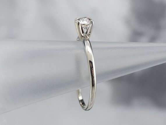 European Cut Diamond Ring, White Gold Diamond Rin… - image 9
