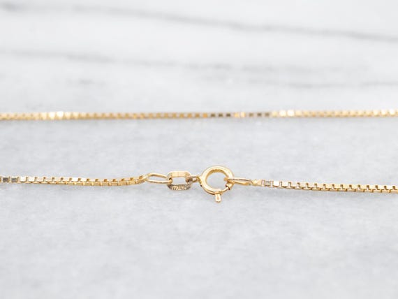 Long Box Chain With Spring Ring Clasp, Box Chain, Long Chain