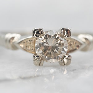 White Gold Diamond Solitaire Engagement Ring, Solitaire Diamond Ring, White Gold Diamond Ring, Anniversary Diamond, A25697