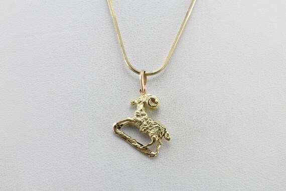 Aries, The Ram, Vintage Ram Layering Pendant or C… - image 4