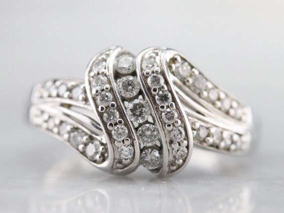 Vintage diamond sale cocktail ring