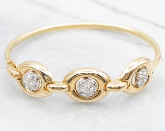 Brazalete de oro de 18 quilates con diamantes, joyería nupcial Jabel