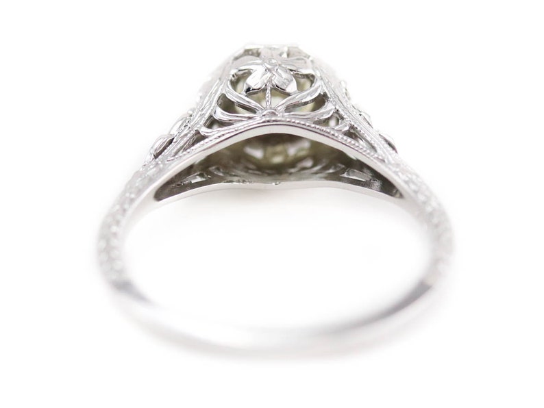 The Greenleaf Diamond Floral Engagement Ring by Elizabeth Etsy