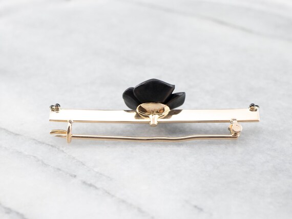 Broche Fleurie Ancienne Dorée - Market Square Jewelers - Neuf