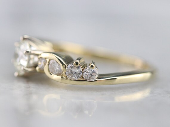 GIA Certified Diamond Ring, Vintage Diamond Engag… - image 4