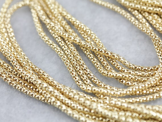 Yellow Gold Multi Strand Necklace, Graduated Neck… - image 2