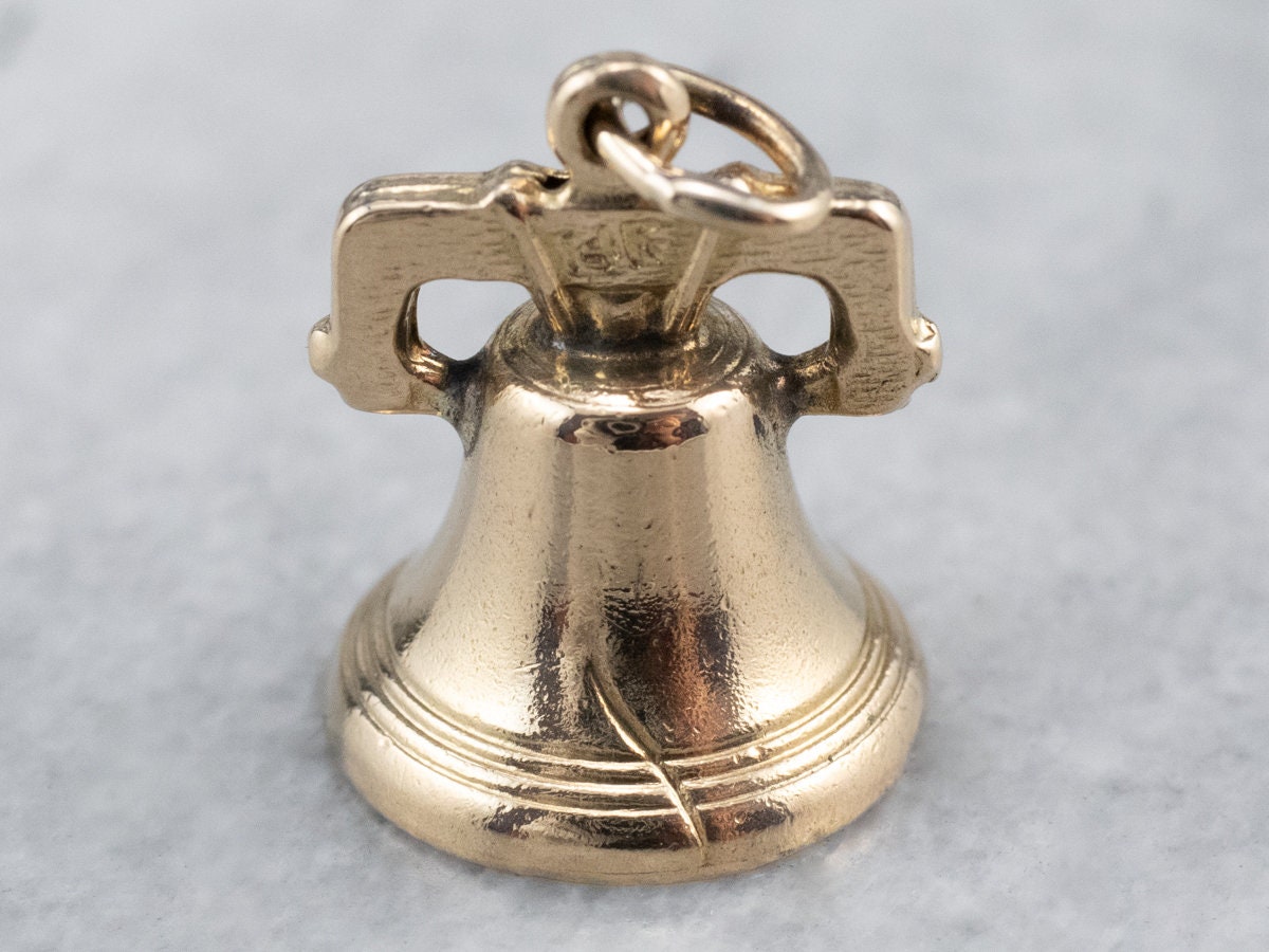 Vintage Liberty Bell Charm, Historical Charm, Unisex Charm, Charm Necklace, Keepsake Charm, Travelers Keepsake 5ZY44NMT
