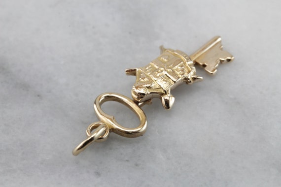 Detailed Sorority or Fraternity Crest Key Pendant… - image 3