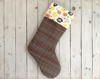 Christmas Stocking // Modern Christmas Stocking // Christmas Decor // Holiday Decor