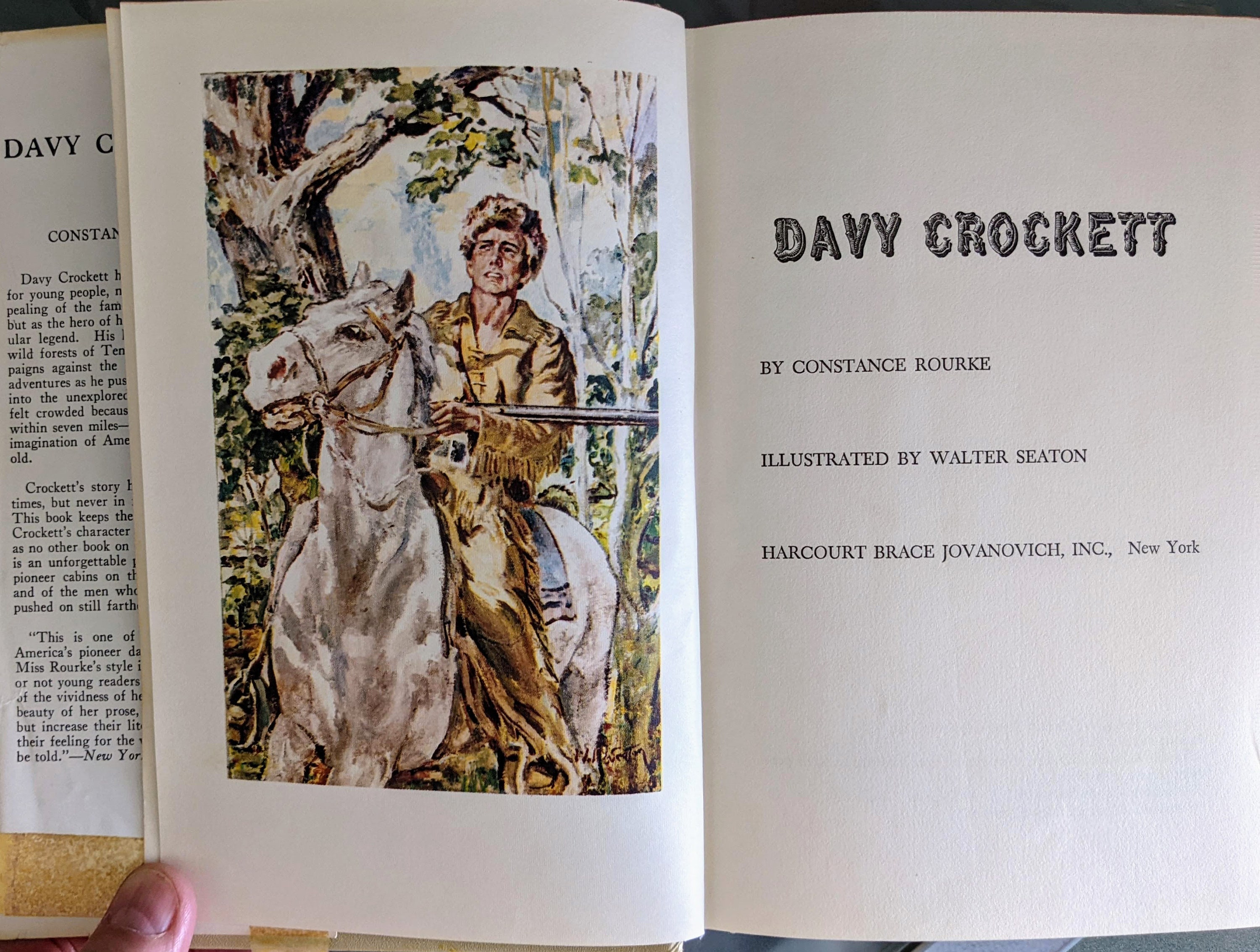 Davy Crockett - Constance Rourke. Born on a Mountaintop in Tennessee ...