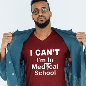 I CAN&#39;T I&#39;m in Medical School Instant Download SVG File for T-shirt