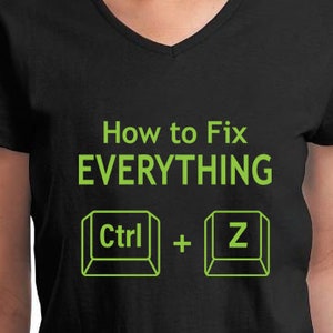 Comment réparer tout - Ctrl + Z Téléchargement instantané du fichier SVG pour cricket / T-shirt