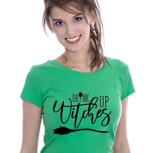 Drink Up Witches - Instant Download SVG File for Screen print /vinyl T-shirt